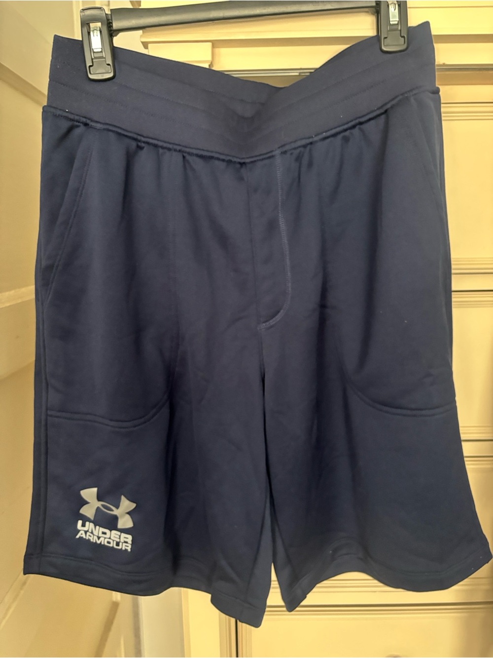 Under Armour Navy Performance Shorts with Logo